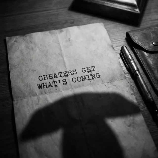 "Cheaters get what's coming"