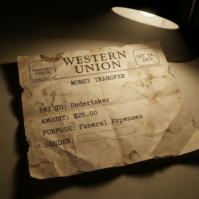 Anonymous funeral payment